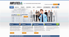 Desktop Screenshot of amplifiedinvestments.com