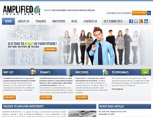 Tablet Screenshot of amplifiedinvestments.com